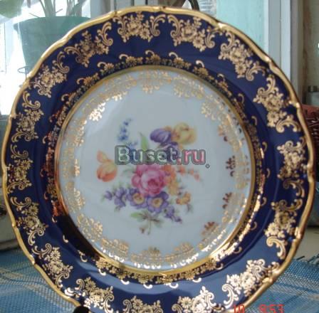 Фарфоровые тарелки кобальт 70-е г. XX в. Чехия Москва