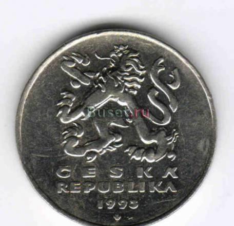Монета. Чехия. 5 Kc. 1993 г. Саратов