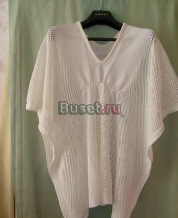 Пончо вязаное белое Санкт-Петербург