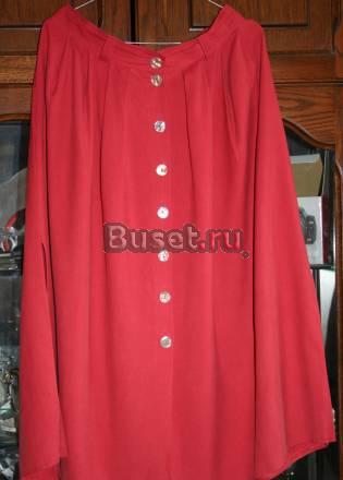 Лёгкая юбка кораллового цвета 50-52 нат.шёлк Санкт-Петербург