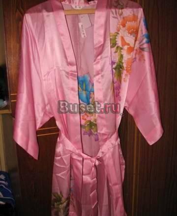 Роскошный, лёгкий нов халат нат.шёлк из Китая S-L Санкт-Петербург