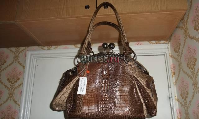 Сумка пресованная кожа, кожаные вставки Санкт-Петербург