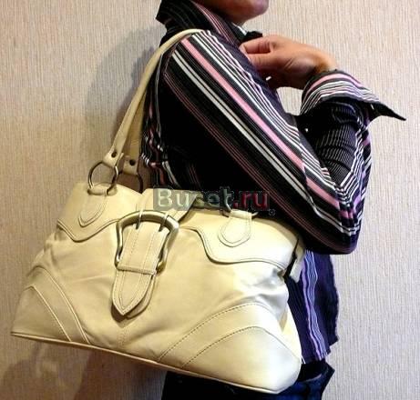 Новая. Кожа 100. цвет слоновая кость за 850 руб Москва