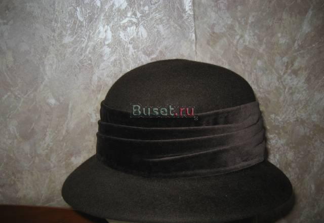 Шляпа фетровая коричневого цвета р.57 Москва