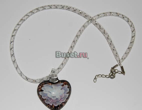 Подвеска "Сердце" из муранского стекла Санкт-Петербург