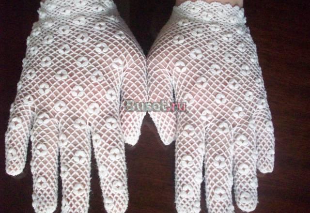 Перчатки ажурные р 6,5 Москва