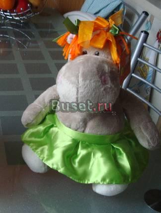 Мягкая игрушка Бегемотиха в юбке новая с этикеткой Москва