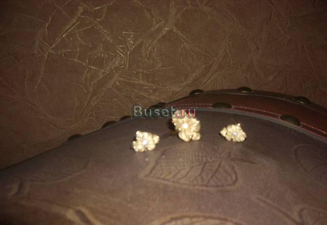 Бриллиантовый набор из желтого матового золота Москва