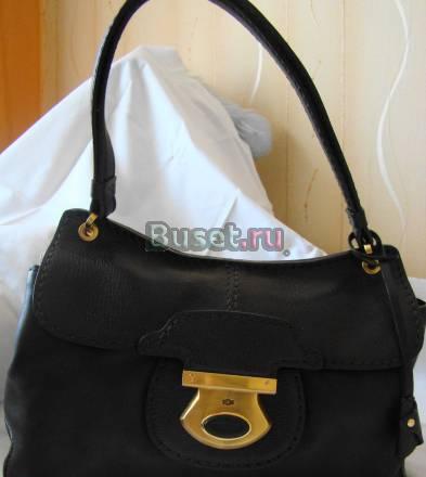 Коричневая кожаная сумка Gilian Москва