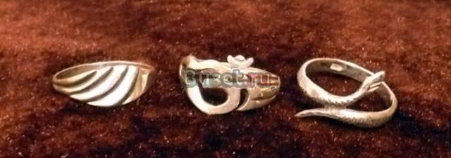 Кольца из серебра Москва