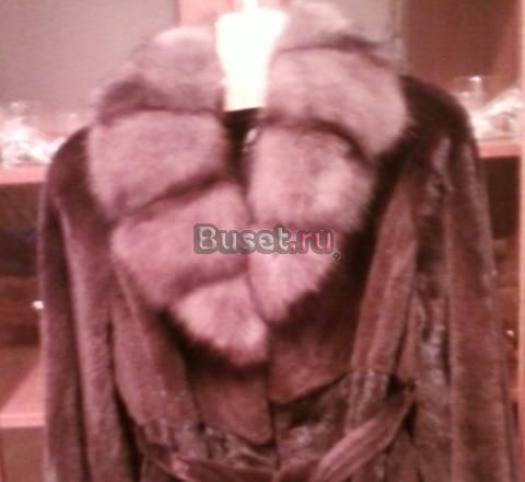 Новая норковая шуба с соболем Москва