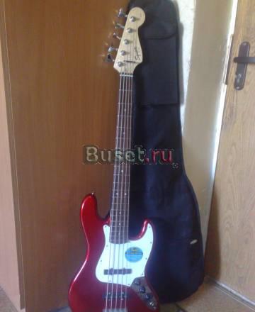 Бас-гитара Fender squier affinity (5 струн)+ чехол Москва