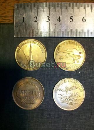 Жетоны  юбилейные  латунь Санкт-Петербург