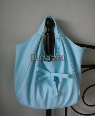 Сумка небесно-голубая супер-цвет Москва