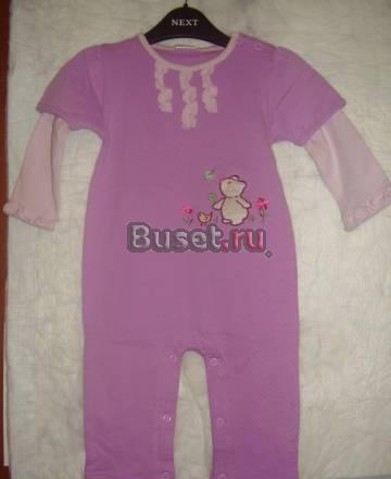 Новый хлопковый комбинезончик.Рост 74см Москва