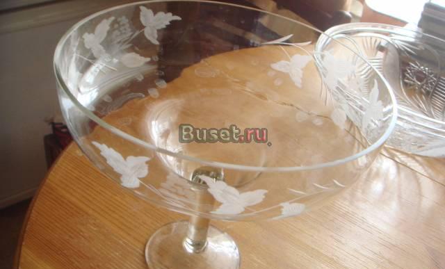 Ваза из  стекла Москва