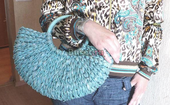 Дешево плетеная сумка oggi Москва