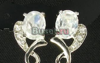 Серьги с бриллиантами и топазами Москва