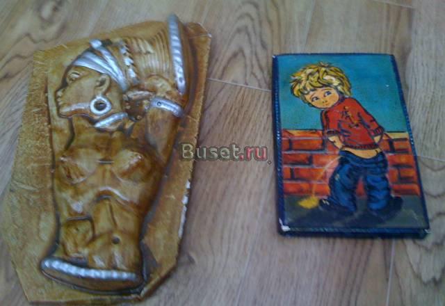 Панно Девушка и пано Писающий мальчик. СССР Москва