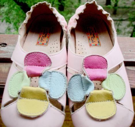 Стильные кожан.балеточки на девочку Москва