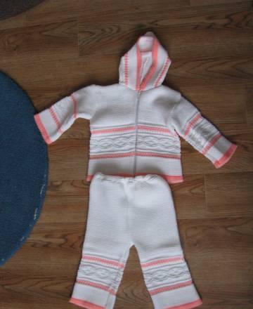 Теплый комплект для девочки 68-74 см Санкт-Петербург