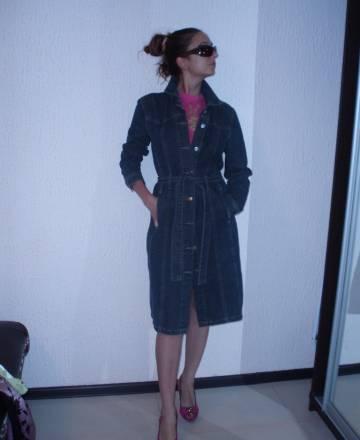 Джинсовый плащ Москва