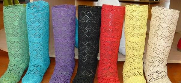 Вязанные сапожки Москва