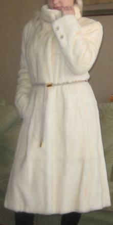 шикарное норковое Пальто цвета "Жемчуг" Москва