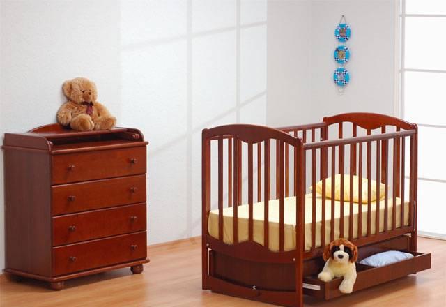 Кроватки и комоды из бука Новые Москва