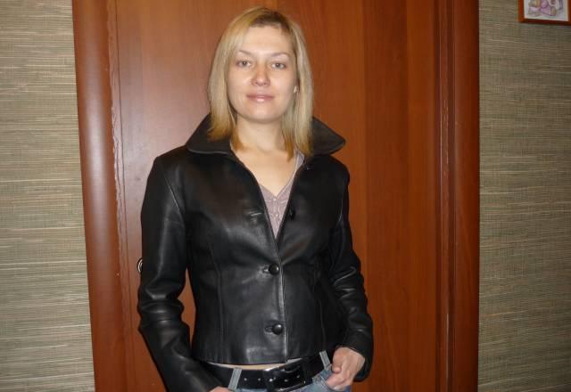 Кожаная куртка (пиджак) р.XS Москва