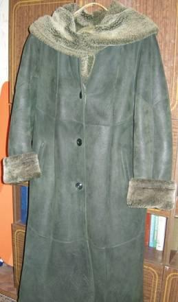 Дубленка нат.,красив,т.-зел.,цена летняя Москва