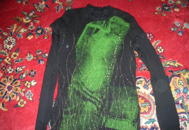 Кофточка с зеленым принтом италия Москва