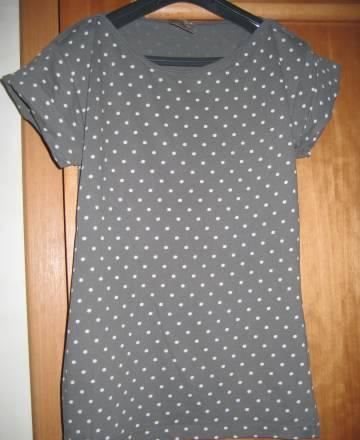 Серая футболка в горошек PullBear Москва