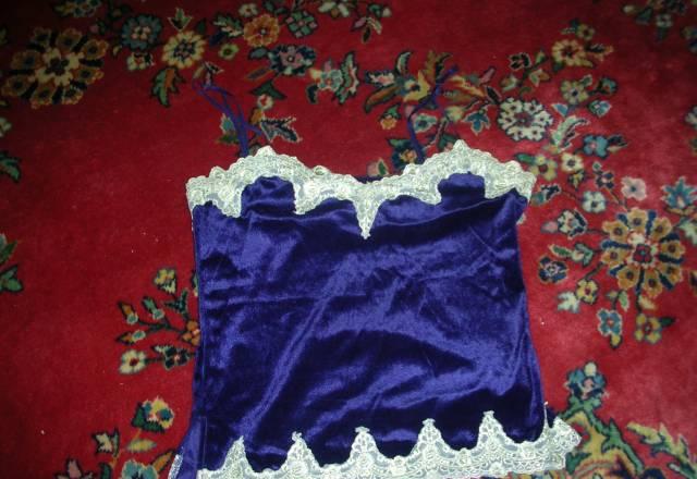 Фиолетовый бархатный топ Москва