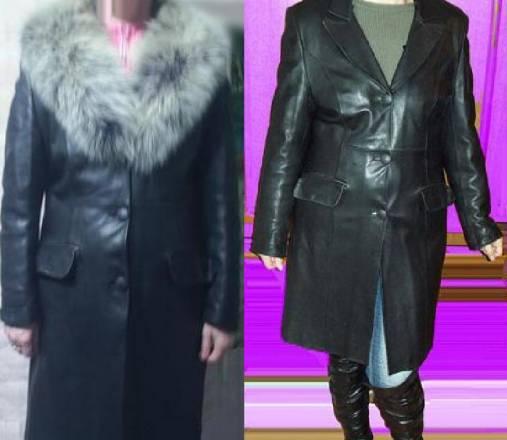 Пальто из натуральной кожи 46 размер Москва