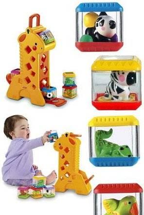 Жираф с кубиками Fisher Price /новый Санкт-Петербург