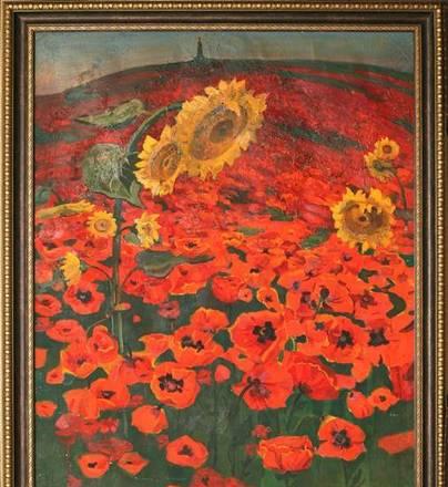 Картина холст масло 1958 г. 1  f-artplanet.ru Москва