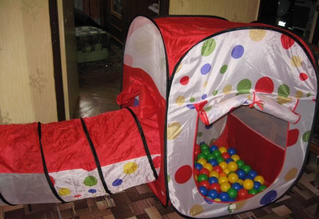 Палатка игровая с туннелем и шариками Москва