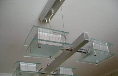 Люстра стекло и матовый металл Москва