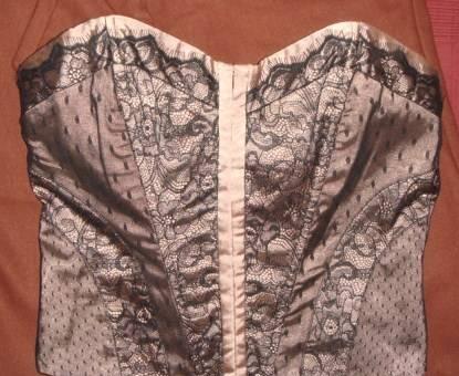 Корсет атласный с кружевом новый р-р 46 Москва