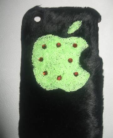 Эксклюзивный чехол для iphone (Мех стразы) Москва