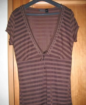 Коричневая футболка Mango Москва