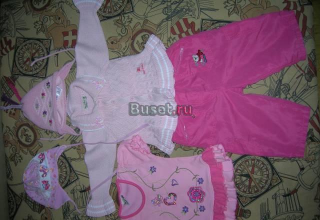 Пакет вещей на девочку 7-12 месяцев за 700 рублей Москва