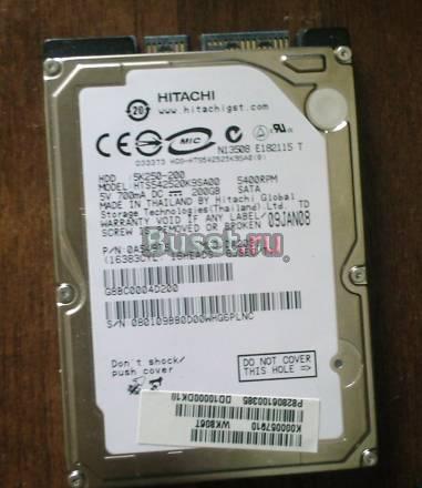 Винчестер (HDD 2.5") Hitachi 5K250 200Гб неисправн Москва