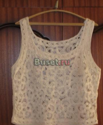 Очароват. топ вискозн. кружево Франция 44-46 Санкт-Петербург