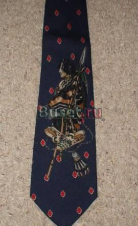 Шерстяной галстук Ralph Lauren - индеец - США Москва