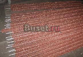 Оребренная труба  с меднопроволочным оребрением Челябинск