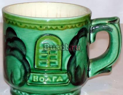 Чашка с рельефным рисунком Волга. СССР Москва