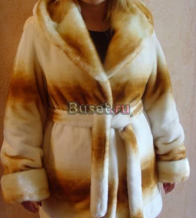 Полушубок из искусственного меха(плюшевый) Санкт-Петербург