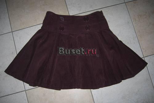 Юбка бордовая вельветовая Санкт-Петербург
